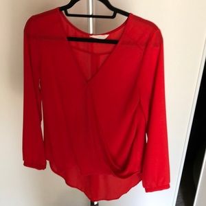 Lush red blouse